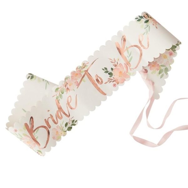 Schärpe Bride to be floral Mode – Bild 2