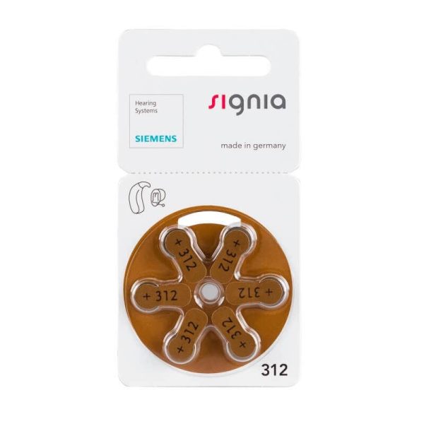 Signia Siemens Hörgerätebatterien S 312 Im Angebot