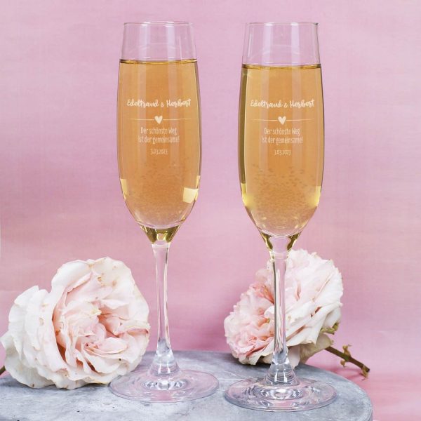 Personalisiertes Sektglas Set (2 Stück) Verkauf